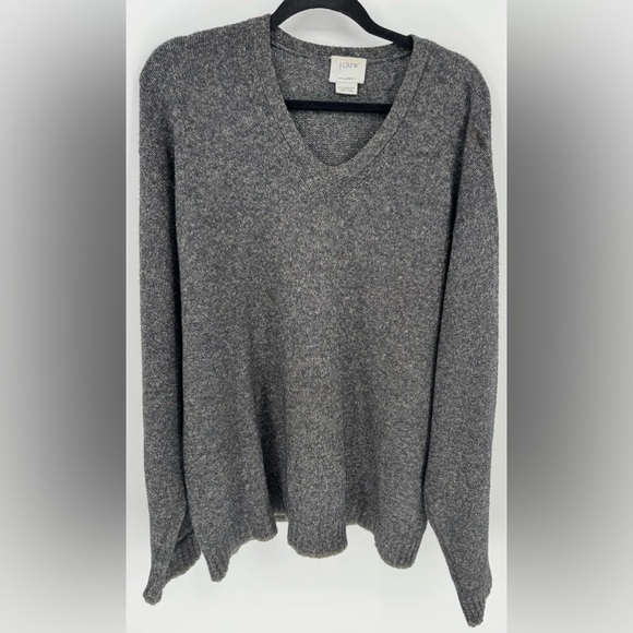 J Crew Men's Lambs Wool and Linen Blend V Neck Sweater - Picture 1 of 11